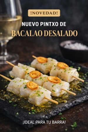 PINTXO BAKALAO  Desalado 12u  500g